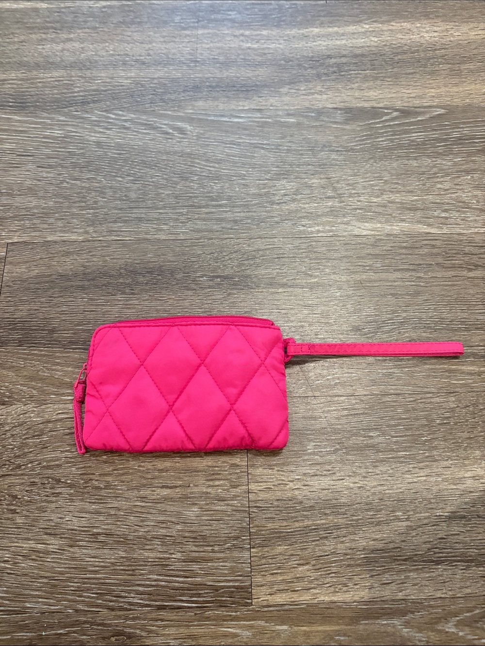 Vera Bradley Quilted Hot Pink Wristlet